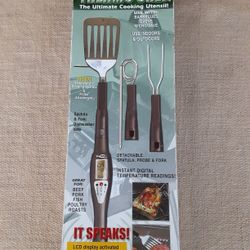 Thermo Chef (Talking BBQ Utensils) w/ LED Temperature Readout  (New) L@@K!!!
