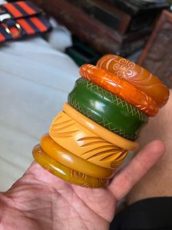 Bakelite bangle collection