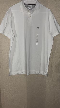 Tommy Hilfiger White Polo Shirt Medium