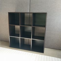 Espresso Square Shelving Unit – 9-Cubby Storage – $20 (Old Town)