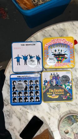 The Beatles Collectible 2-Sided Puzzle Tin Set of 4