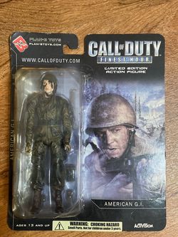 Call of Duty: Finest Hour. American G.I. action figure