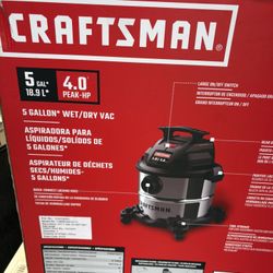 Craftsman Vacuum Wet N Dry 5 Gallon 