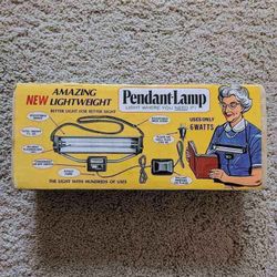 Vintage Pendant Lamp necklace hanging neck light by Aqua Survey