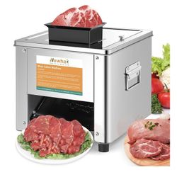 Newhai 850W Meat Cutter Cutting Machine 15mm Electric Meat Slicer Shredded Machine 