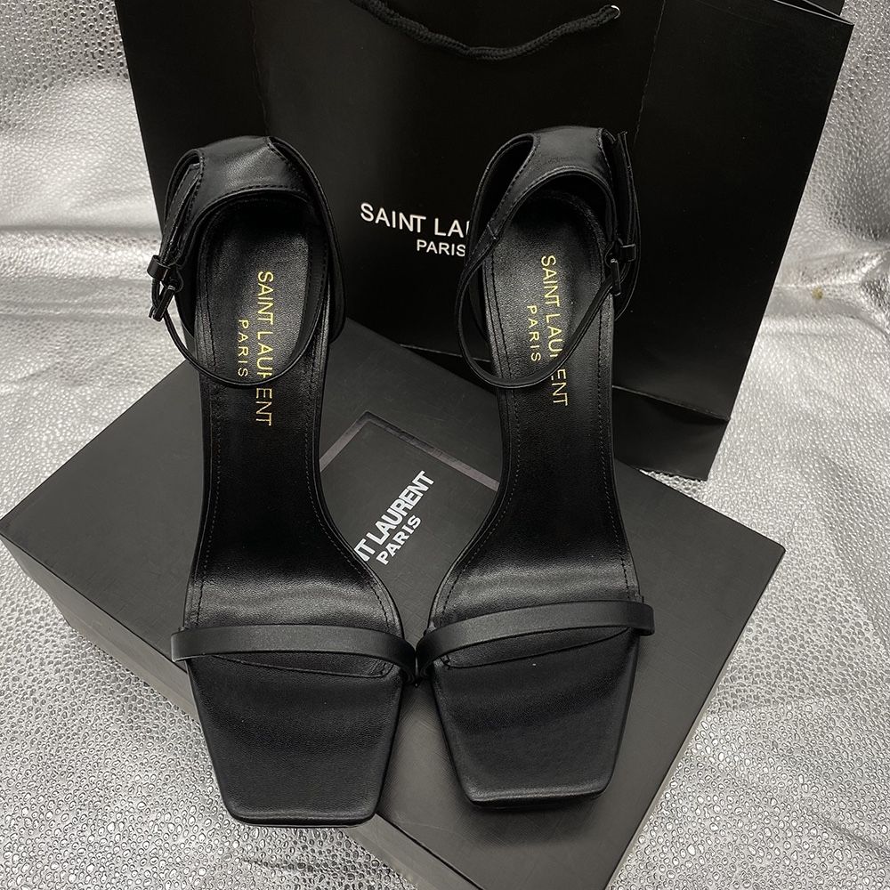 Black Leather Flat Toe Pumps Women Size 9 