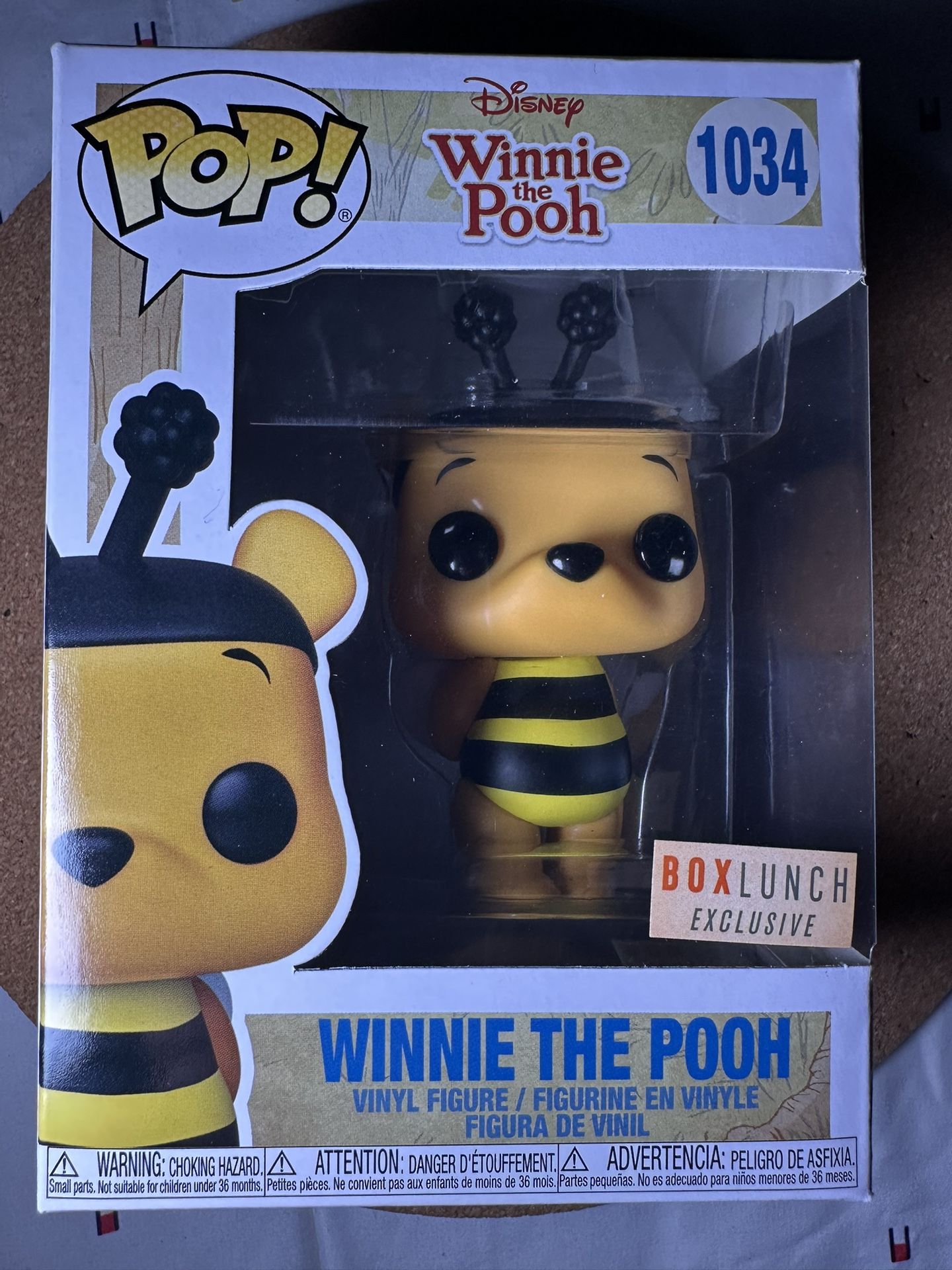 Funko Pop Disney Box Lunch Exclusive : Winnie the Pooh Bee #1034 Vinyl "MINT"