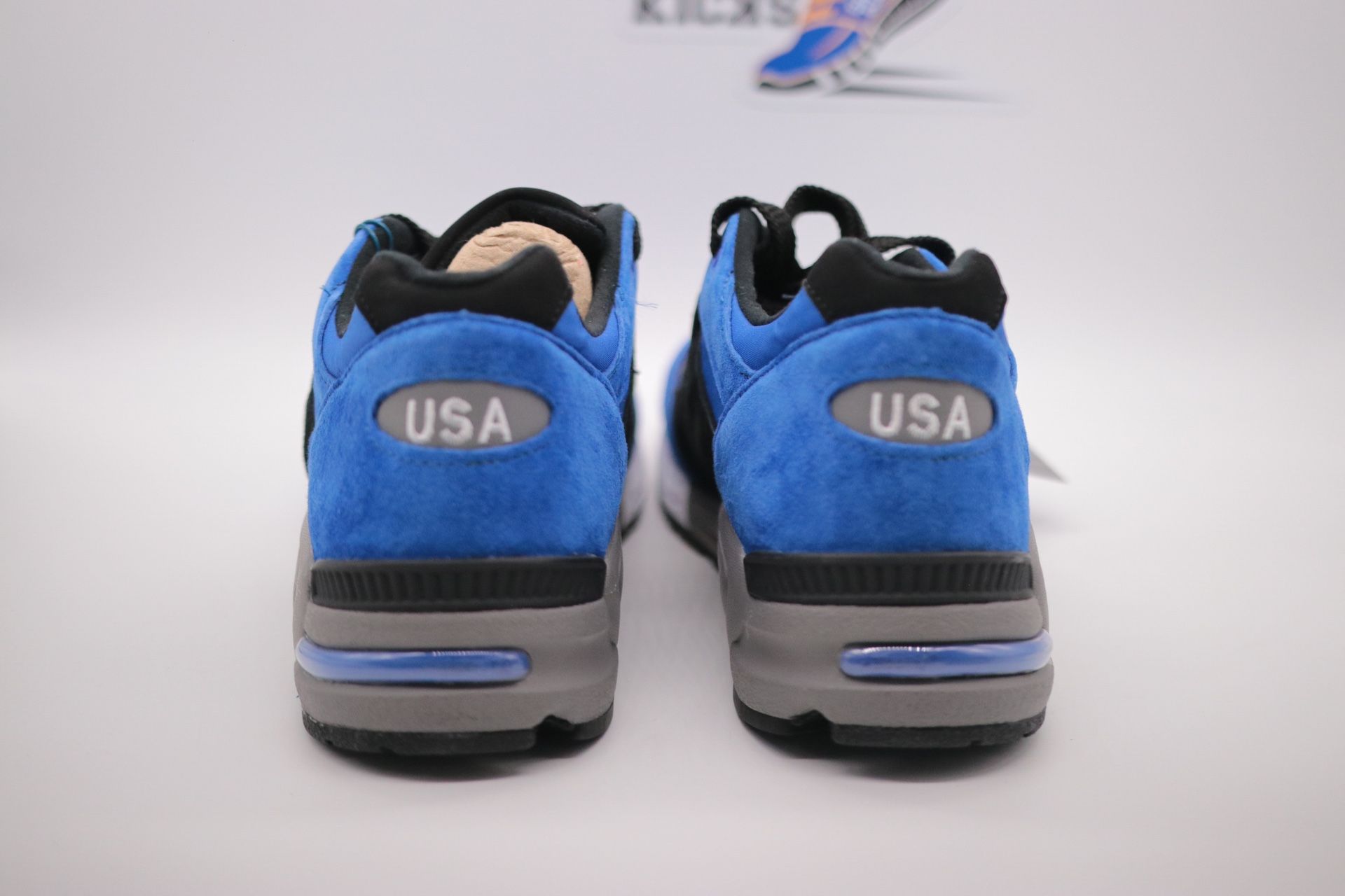 New Balance 990v2 Made in USA Blue Suede, Size 13, M990PL2