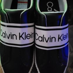 CALVIN KLEIN LEATHER SNEAKERS NEW LADIES 10