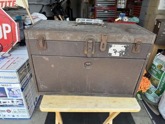 Vintage Kennedy Machinist 7 Drawer Tool Chest Box With Top Storage