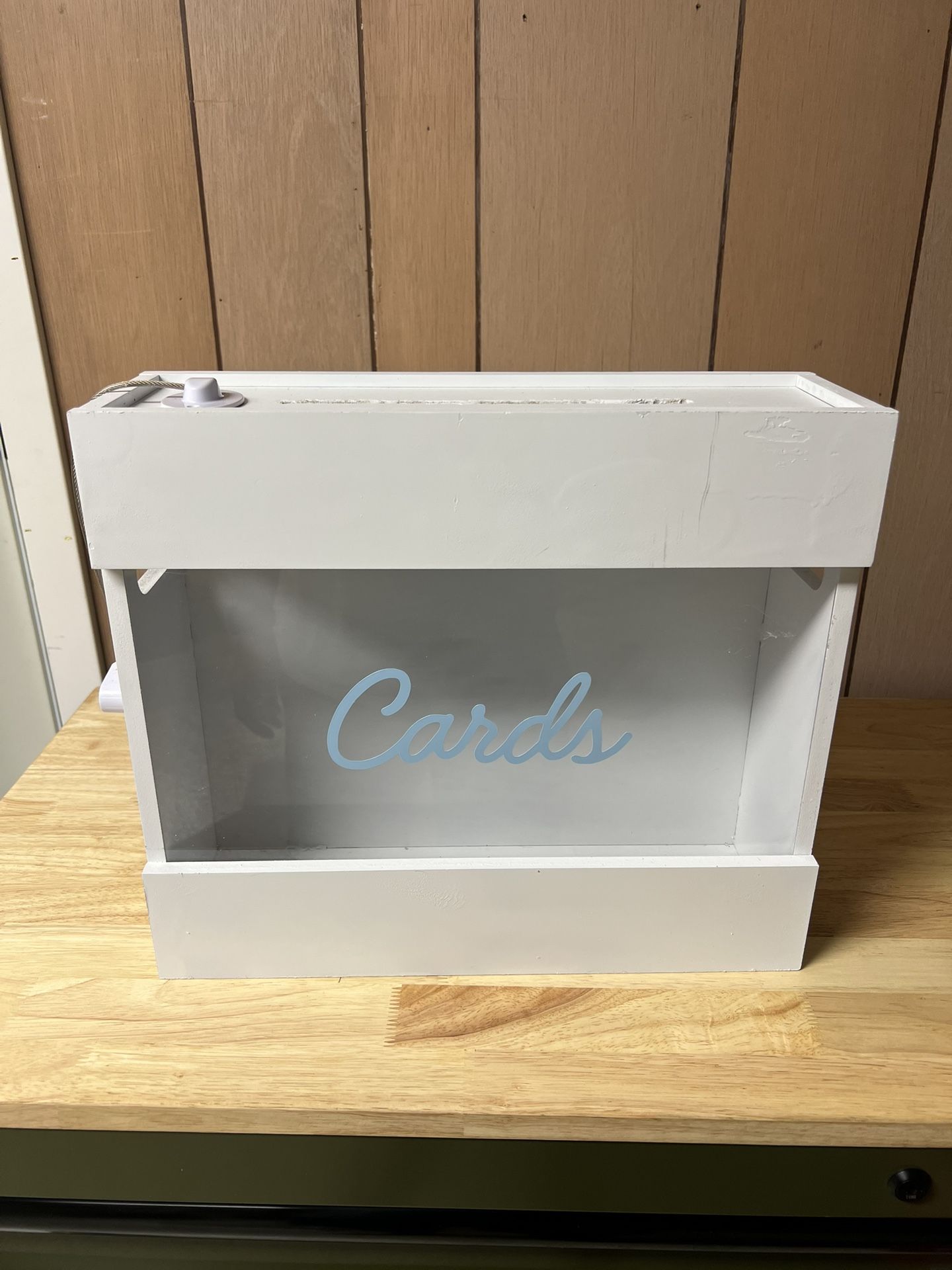 Home Made Card Box With Lock