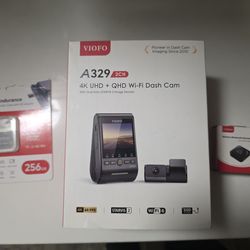 VIOFO A329 2CH First 4K 60FPS Front and 2K Rear Wi-Fi 6 Dash Cam HDR with Sony STARVIS 2 Sensors Support SSD Storage