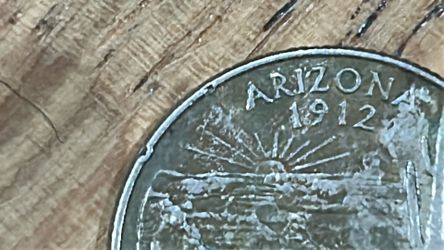 Arizona chipped coin error?