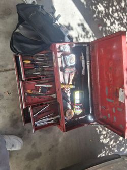 tool box w tools/husky backpack