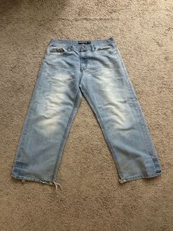 Avirex Light Wash Baggy Jeans