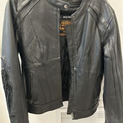 Women’s Leather Motorcycle Jacket 