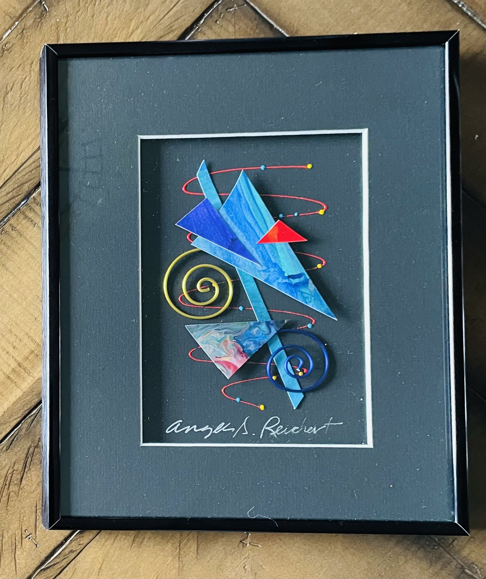 Original 3D Abstract Artwork By “Angela Reichert” Signed
