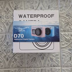 Brand New 4K Waterproof Underwater Camera Memory Card Included Blue Model D70