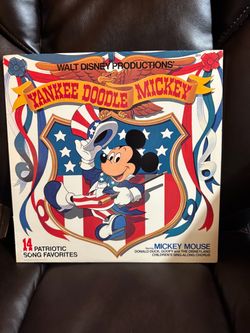 Disney Yankee Doodle Mickey Vinyl Record LP 2511 Patriotic Songs 1980 12 Inch