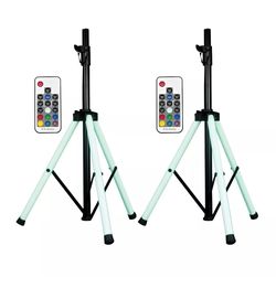 American Audio Color Stand LED Changing Tripod Leg Speaker Black