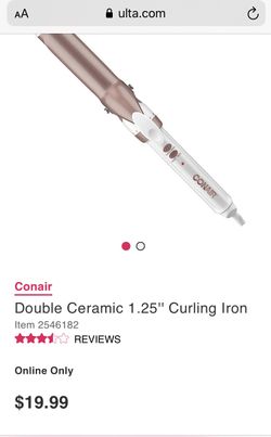 Double ceramic curling iron