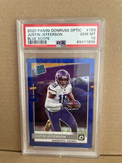 Justin Jefferson Blue Scope Optic Rated Rookie