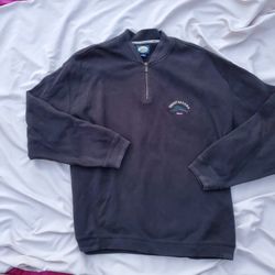Mens Tmy Bahama Sweatshirt Pullover Black Xl 