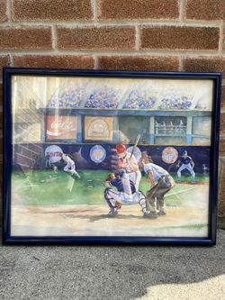 Chicago Cubs Vintage Baseball Art Gallaher