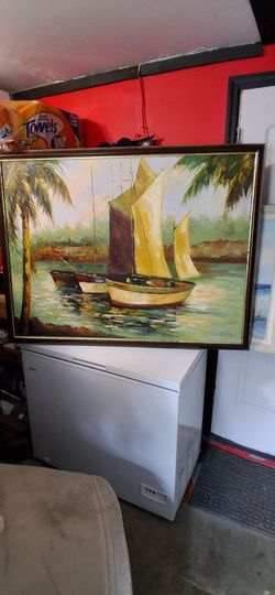 Authentic signed painting on canvas 39x54