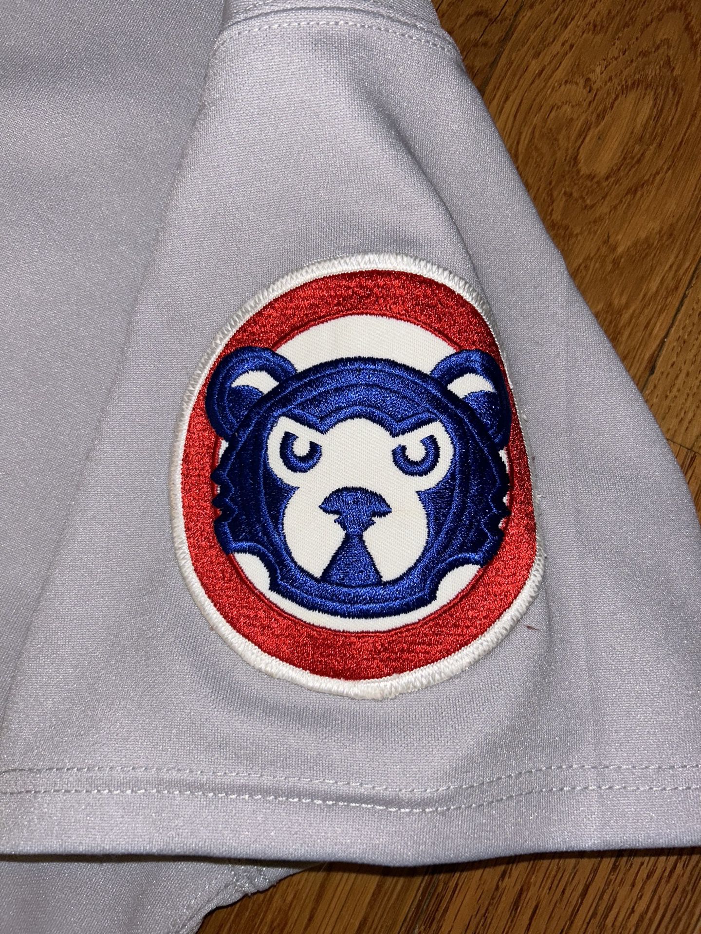 Chicago Cubs Cursive Russell Athletic Diamond Vintage Jersey Sz 48