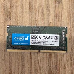  Crucial 16GB DDR4-3200 Memory