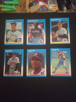 1987 Fleer Baseball Cards Lot of 6