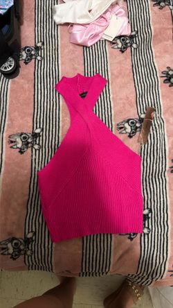 Pink halter top