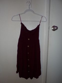 Wine Straple Dress Size S