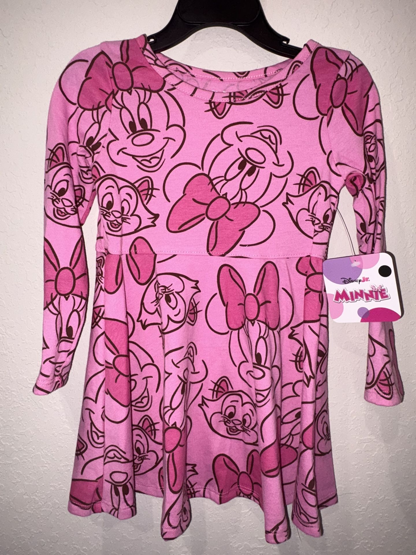New Disney Minnie Girls Pink Dress Sizes 2T or 4T