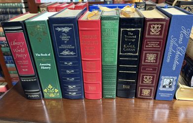Leatherbound Book collection, anthologies! Shakespeare, Mark Twain, HG Wells