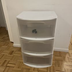 White Storage Plastic Drawers