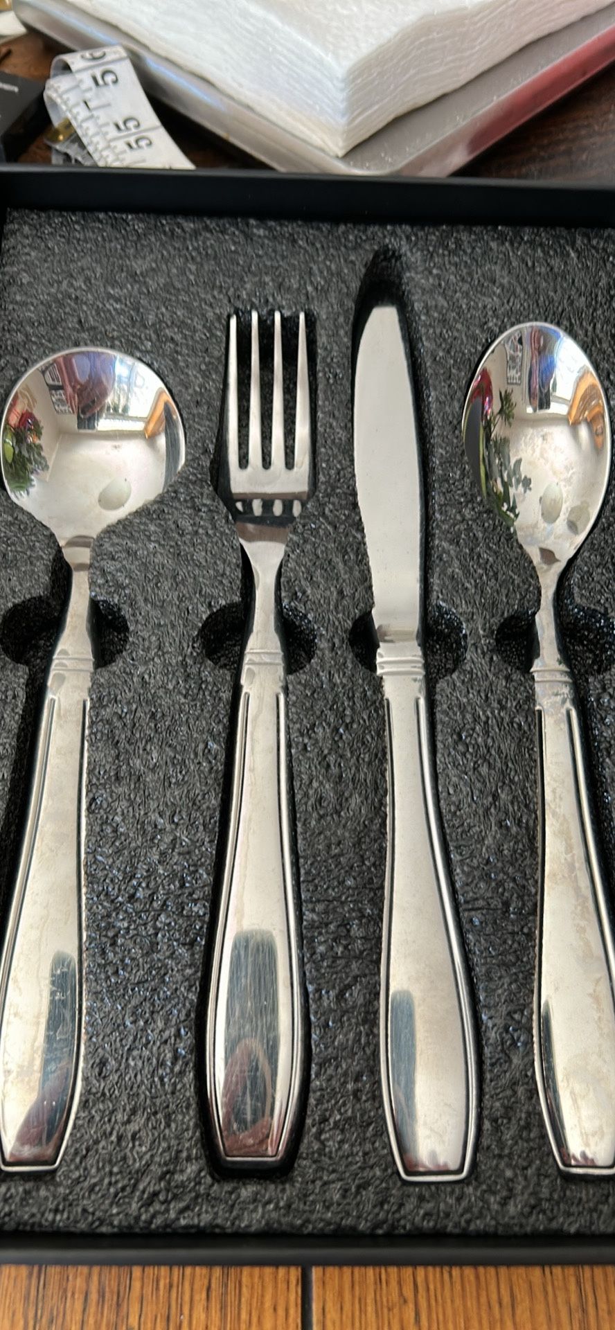 BunMo Weighted 4 Piece Silverware Set