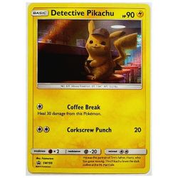 POKEMON DETECTIVE PIKACHU HOLO RARE SM190 SUN MOON BLACK STAR PROMO 2019