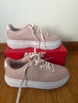 NEW Women’s Nike Court Vision Alta Platform Sneakers Pink