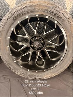 Hardrock 22" Wheels with Toyo Open Country Tires