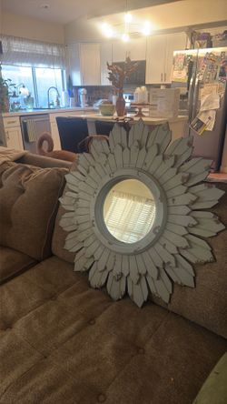 Blue Starburst Mirror