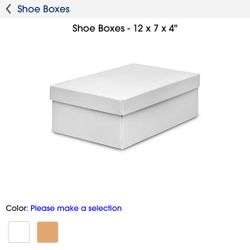 U-Line White Shoe Boxes