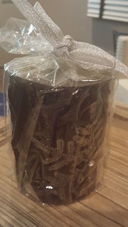 New black & Silver pillar candle