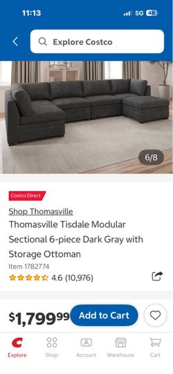 Costco furniture excellent new condition