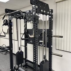 FREE DELIVERY🟢Two In One Home Gym🟢 Functional Trainer🟢Squat Rack🟢Cable Machine 