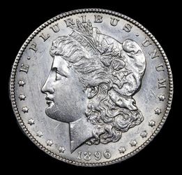 1896-o *Key Date* Morgan Dollar $1 GEM + BU + UNC