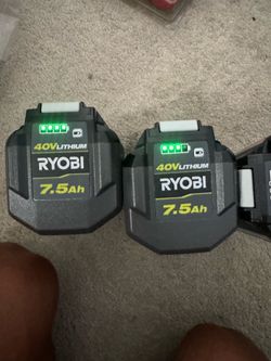 Ryobi 40V Lithium Batteries