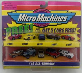Vintage 1997 Micro Machines No. 12 All-Terrain Buy 5 Get 5 Free 10 Pack Sealed