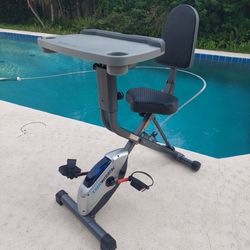 Folding Exercise Desk Workout Bike Bluetooth App Home Workout - Exerpeutic Exerpeuti Exerwork 2000i